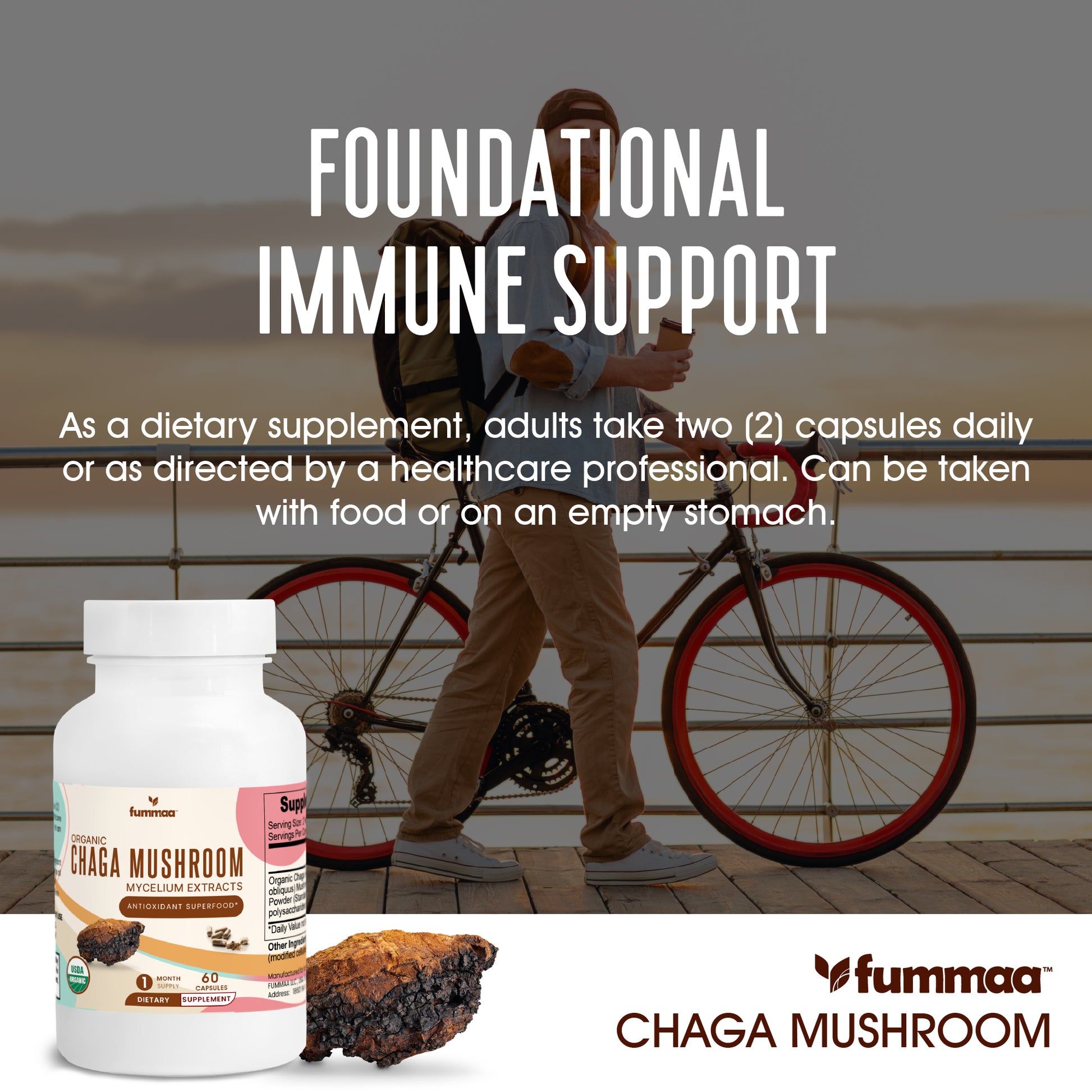 Chaga Mushroom Dietary Supplement