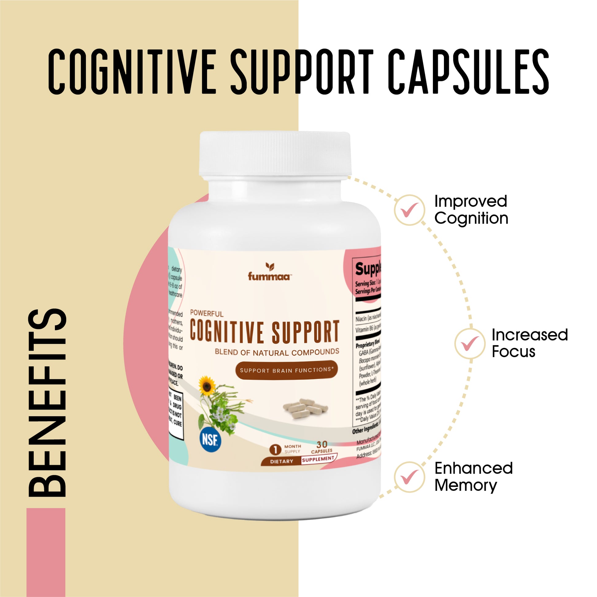 Benefits of congitive support capsules | best brain & memory supplement | Fummaa™
