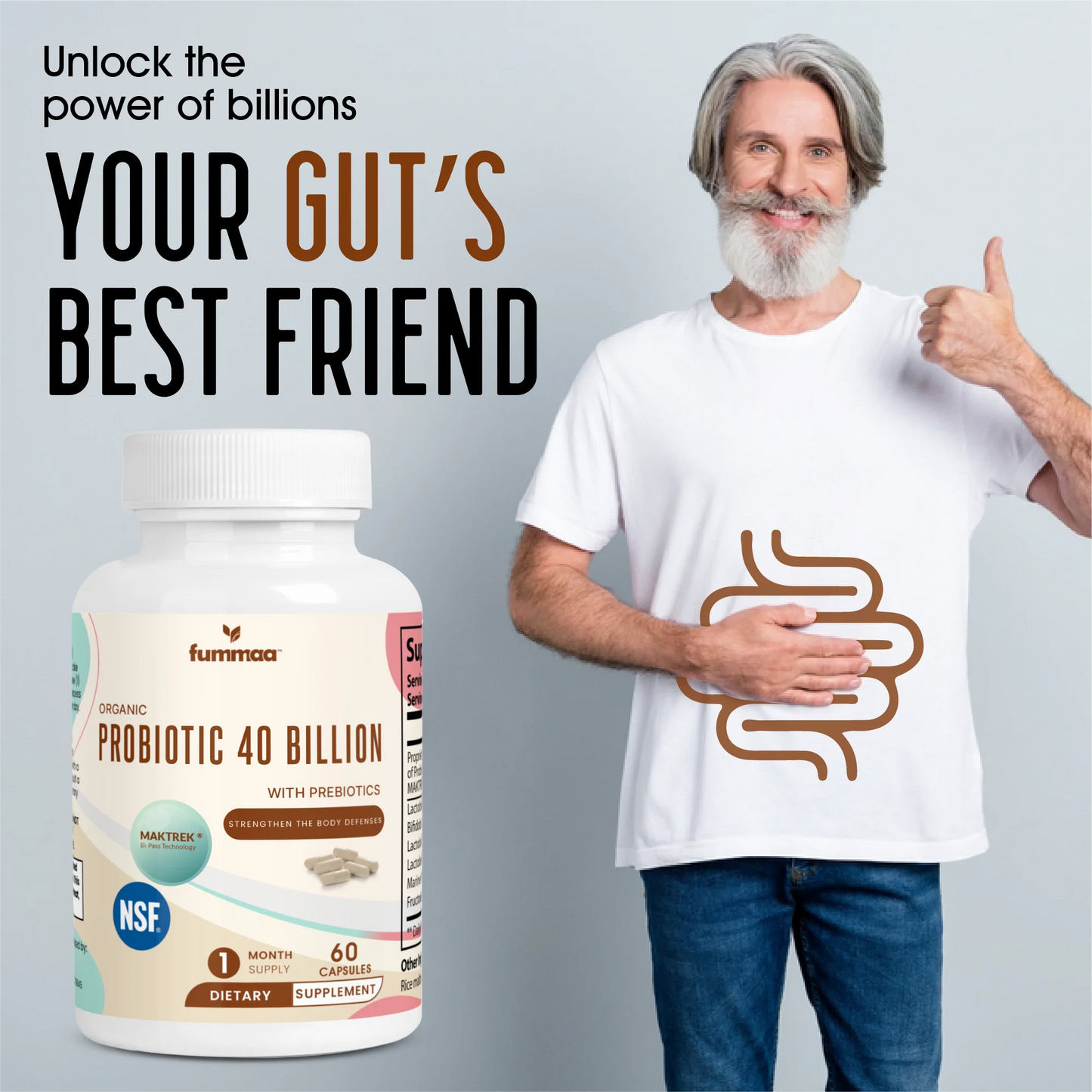 Probiotic 40 Billion with Prebiotics