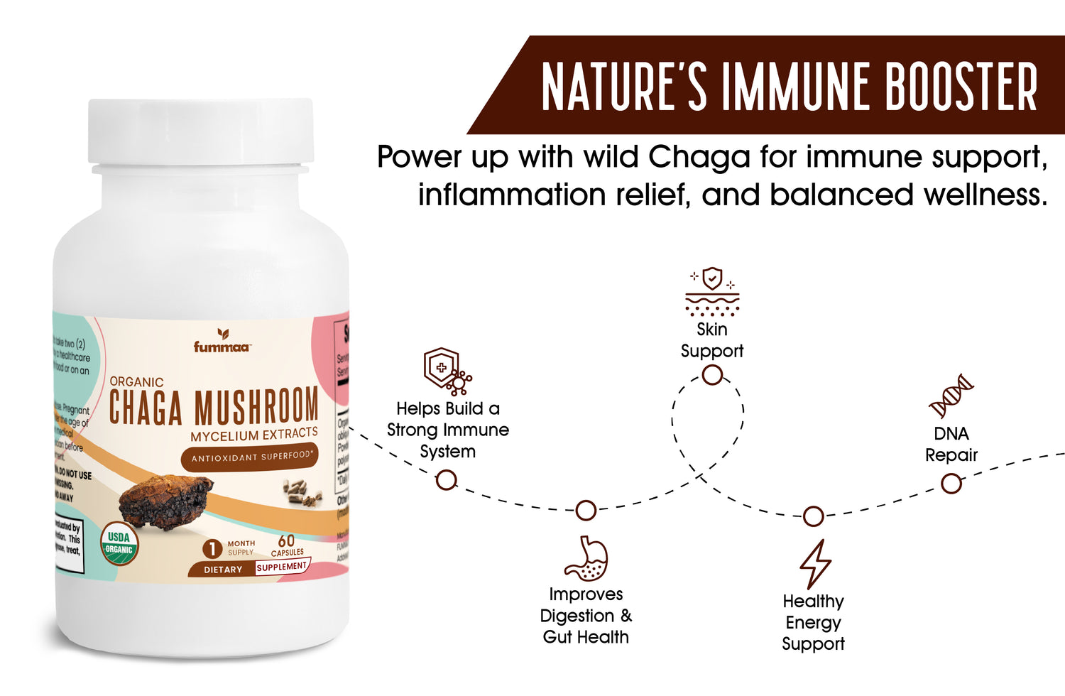 Ntaure Immune Booster Chaga Mushroom