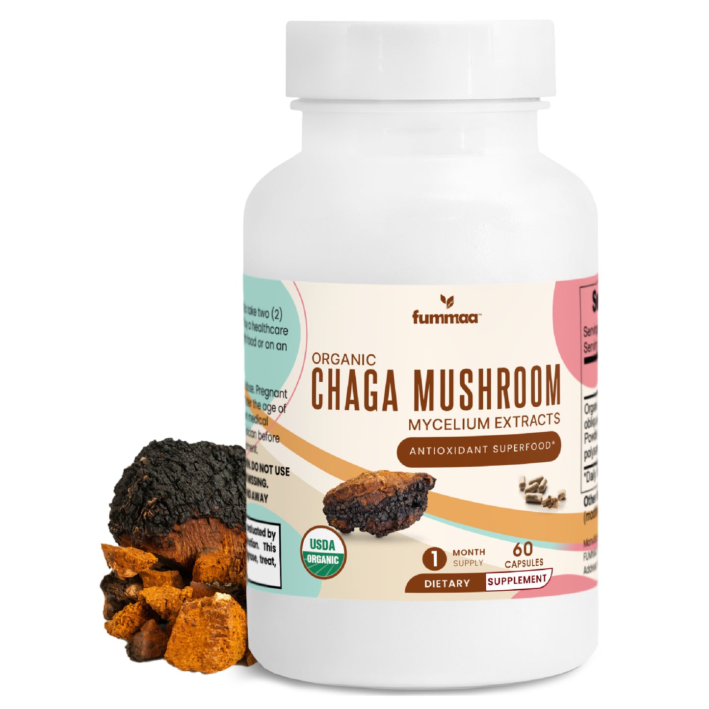 Organic Chaga Mushroom Extract Capsules | Fummaa™