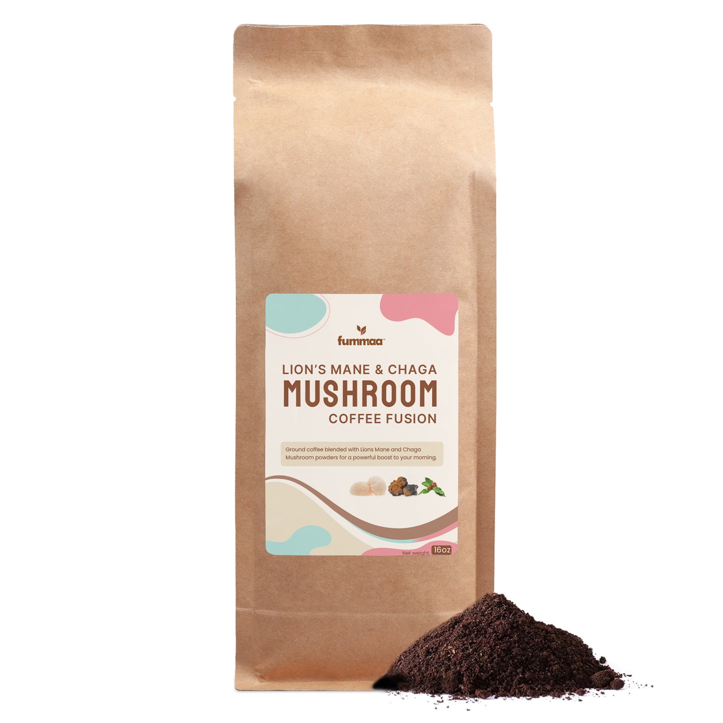 Mushroom Coffee Fusion - Lion’s Mane & Chaga 16oz