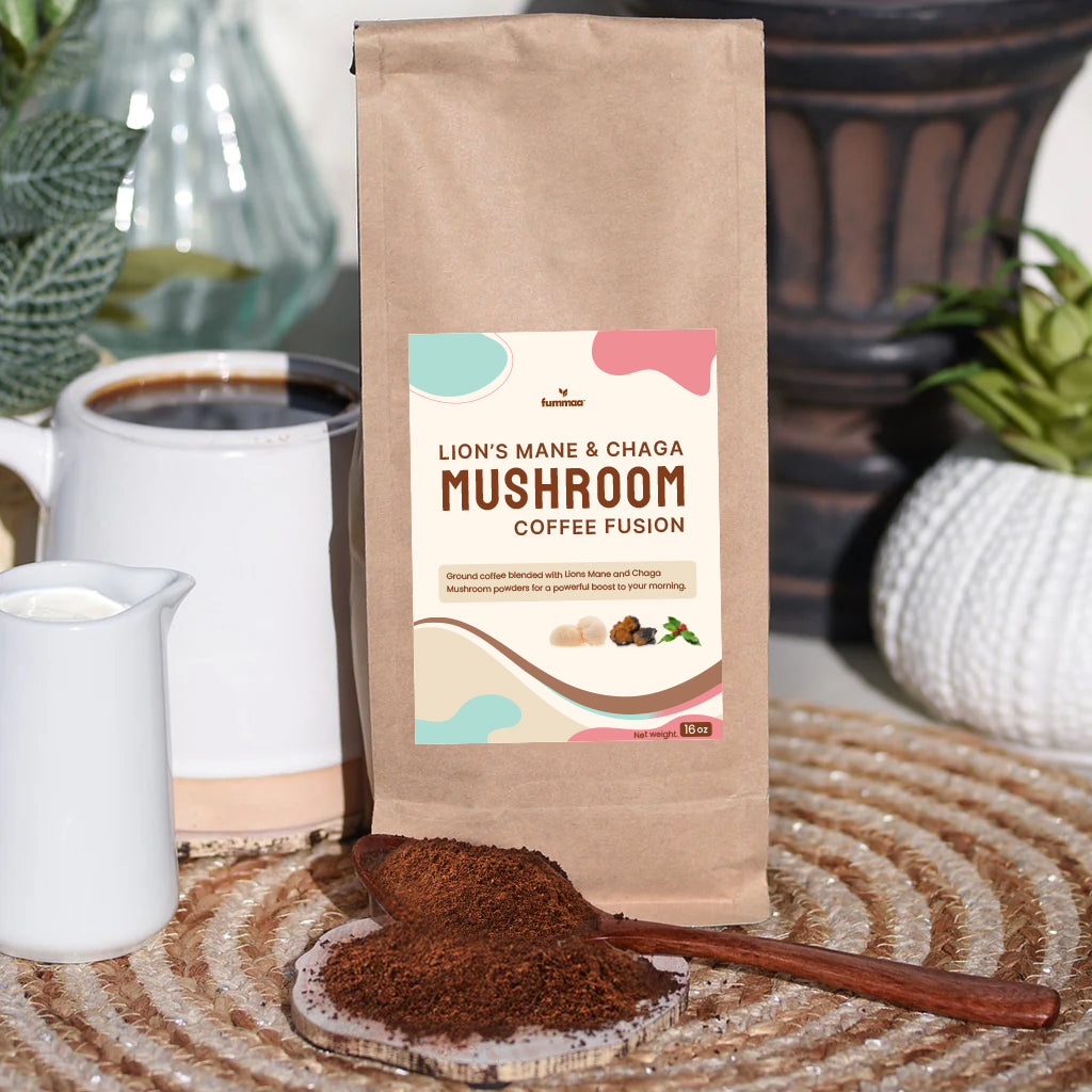 Mushroom Coffee Fusion - Lion’s Mane & Chaga 16oz