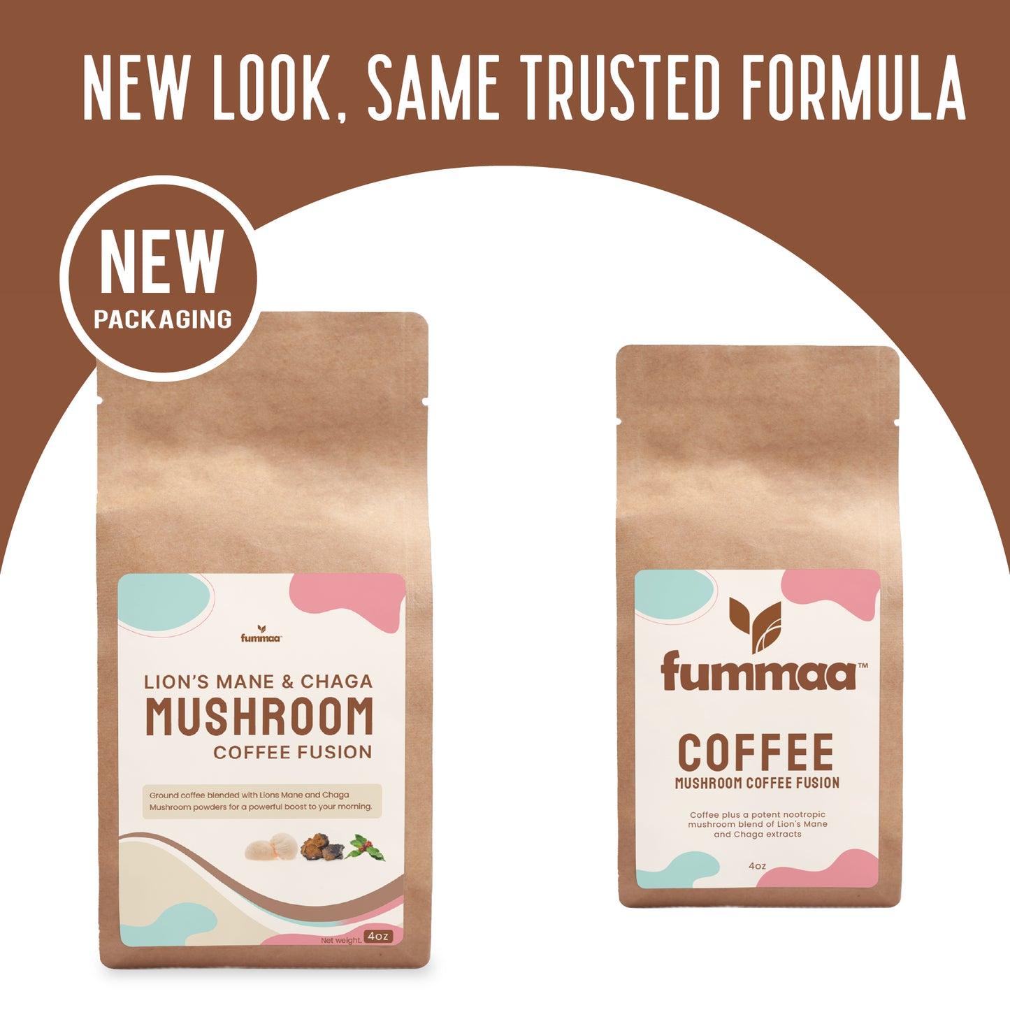 Mushroom Coffee Fusion - Lion’s Mane & Chaga 4oz