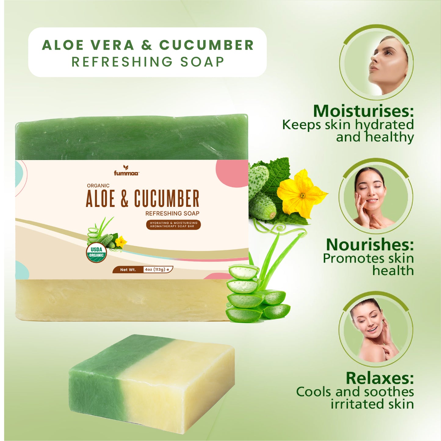 Aloe & Cool Cucumber Soap